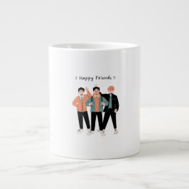 Taza De Café Gigante Felices amigos café Mug - Celebrar la amistad