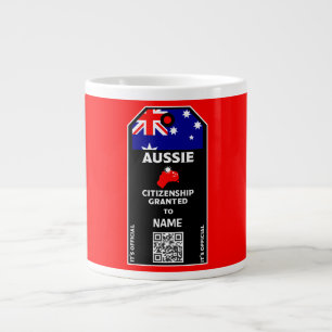 Taza De Café Gigante Felicitaciones al Fiesta australiano de ciudadanía