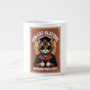 Taza De Café Gigante “Felicitaciones con gatos” Éxito en A-Level 1970s-