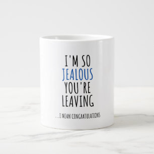 TAZA DE CAFÉ GIGANTE FELICITACIONES DEL COLABORADOR DEJANDO FUNNY