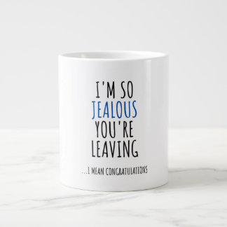 TAZA DE CAFÉ GIGANTE FELICITACIONES DEL COLABORADOR DEJANDO FUNNY