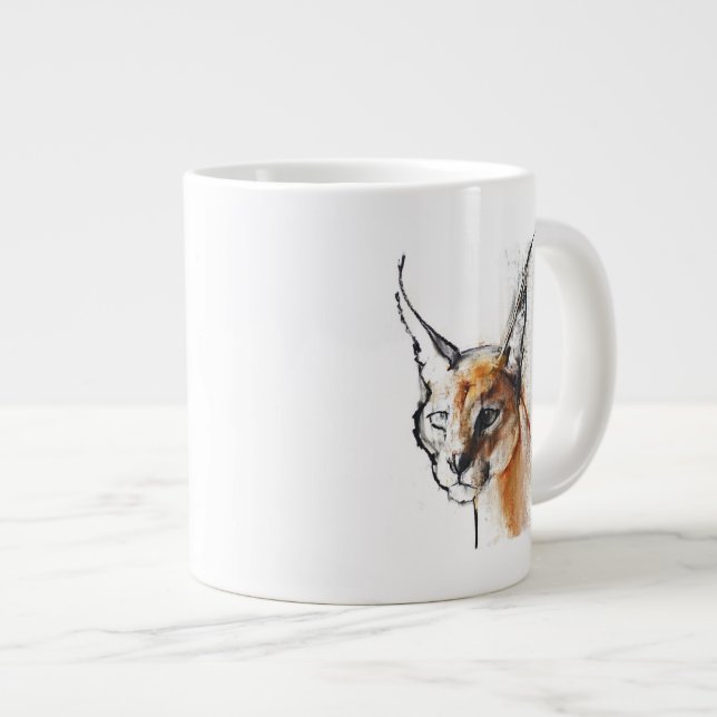 Taza De Café Gigante Felino (Derecha)