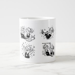 Taza De Café Gigante feliz