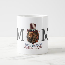 Taza De Café Gigante Feliz 4 de julio Día de la Independencia fiesta am