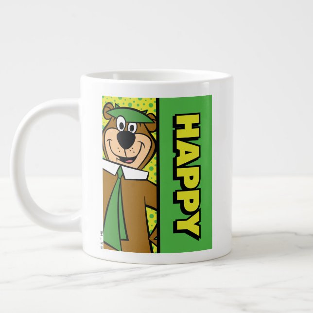Taza De Café Gigante Feliz año de Yogi (Izquierda)