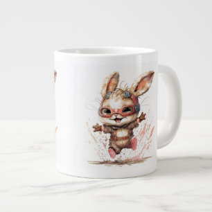 Taza De Café Gigante Feliz Bunny Jumbo Mug