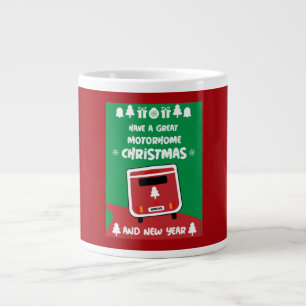 Taza De Café Gigante Feliz Camping Motorhom Xmas