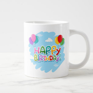 Taza De Café Gigante Feliz Cumpleaños!-23769