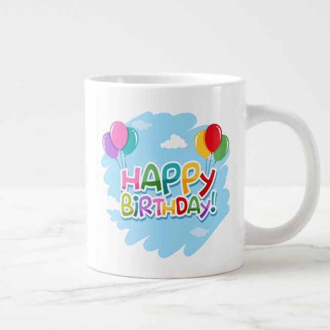 Taza De Café Gigante Feliz Cumpleaños!-23769 (Derecha)