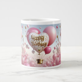 Taza De Café Gigante Feliz cumpleaños - Celebración personalizada y úni