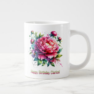 Taza De Café Gigante Feliz cumpleaños Clarice