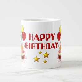 Taza De Café Gigante Feliz cumpleaños ~Jumbo Mug