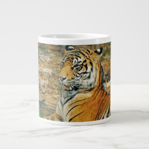 Taza De Café Gigante Feliz cumpleaños Tiger