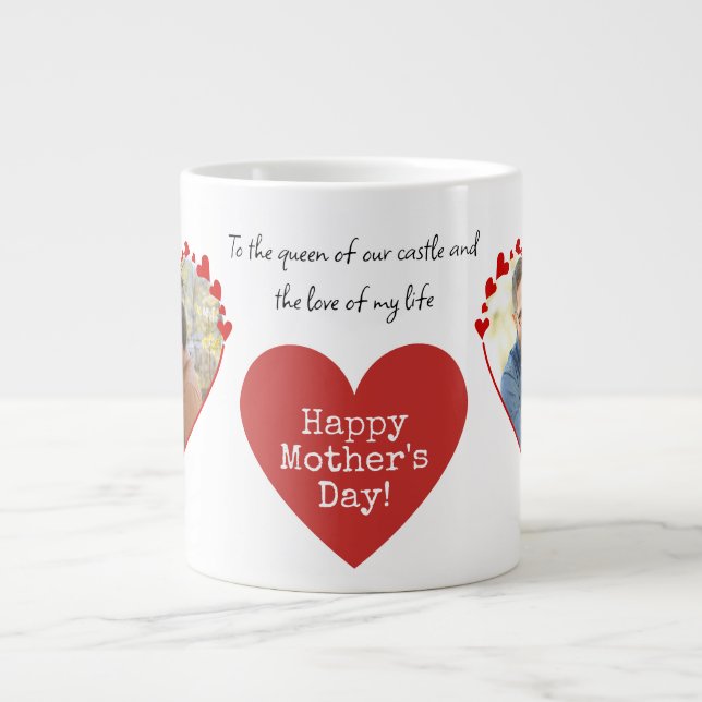 Taza De Café Gigante Feliz Día de la Madre (Frente)