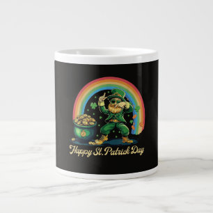 Taza De Café Gigante Feliz día de San Patricio Leprechaun divertido