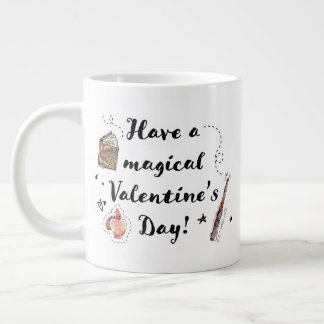 Taza De Café Gigante Feliz Día de San Valentín Mágico