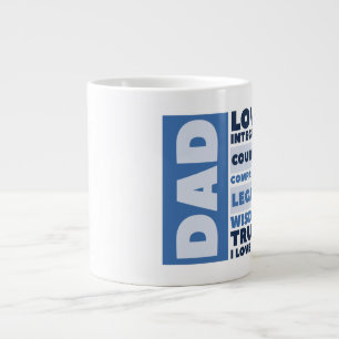 Taza De Café Gigante Feliz Día del Padre - Jumbo Mug Regalo