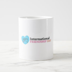 Taza De Café Gigante Feliz Día Internacional de la Amistad