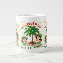 Taza De Café Gigante Feliz Hula Days 3 Jumbo Mug