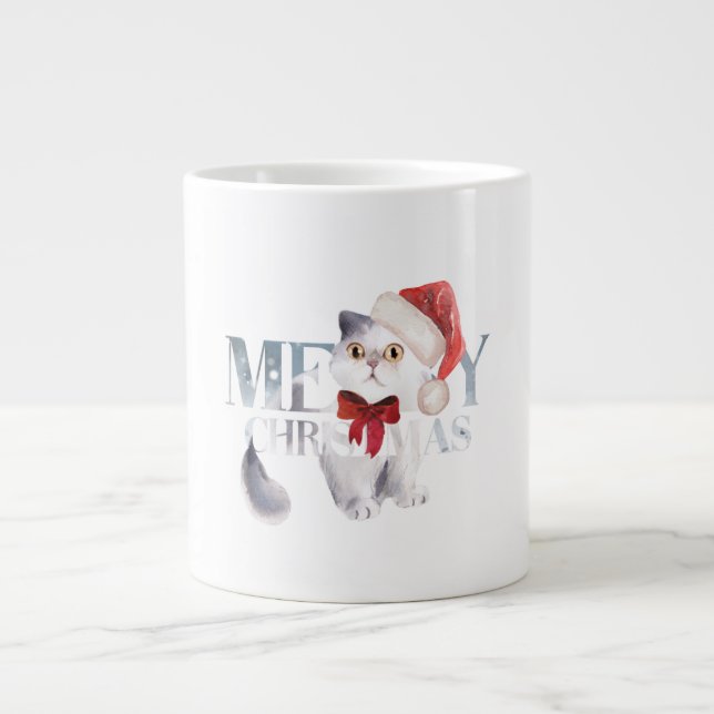 Taza De Café Gigante Feliz Navidad (Frente)