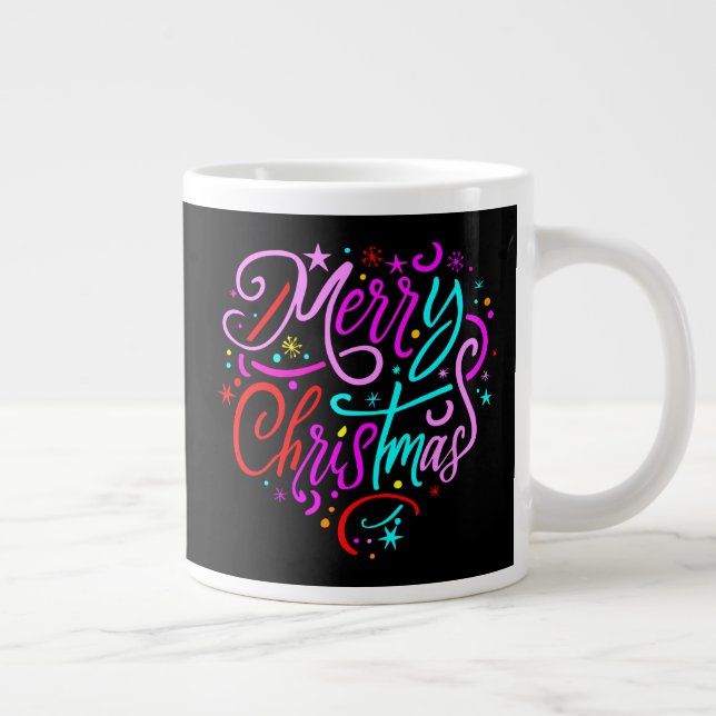 Taza De Café Gigante Feliz Navidad - Diseños de Navidades (Derecha)