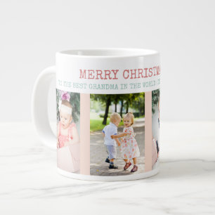 Taza De Café Gigante Feliz Navidad Mejor Abuela del Mundo 4 Foto