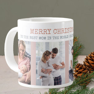 Taza De Café Gigante Feliz Navidad Mejor Mamá del Mundo 4 Foto