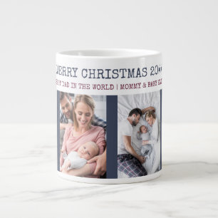 Taza De Café Gigante Feliz Navidad Mejor Papá del Mundo 4 Foto