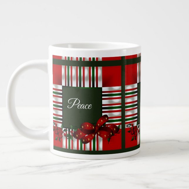 Taza De Café Gigante Feliz Navidad Red Green Plough (Izquierda)