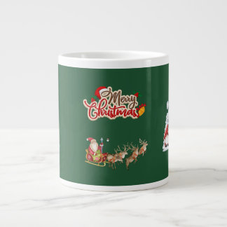 Taza De Café Gigante Feliz Navidad, Santa Claus