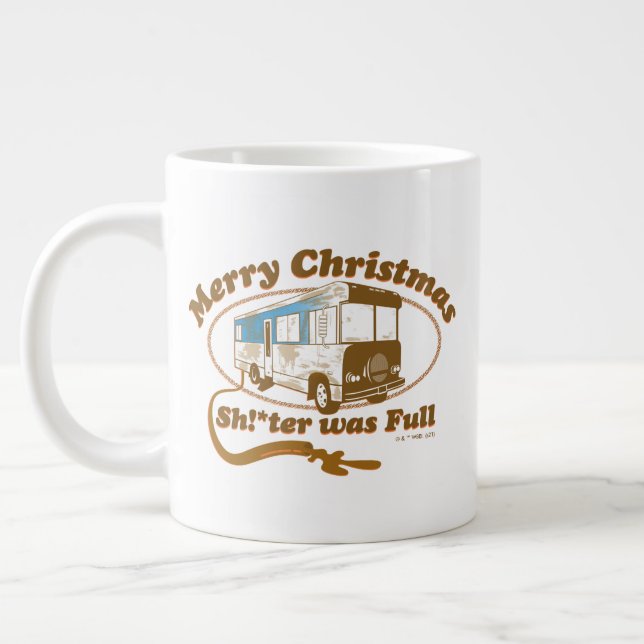 Taza De Café Gigante ¡Feliz Navidad, Sh!*estaba lleno (Izquierda)