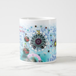 Taza De Café Gigante Feliz Navidad Viento Santa Claus Sock