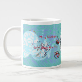Taza De Café Gigante Feliz Navidad Viento Santa Claus Sock