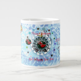 Taza De Café Gigante Feliz Navidad Viento Santa Claus Sock