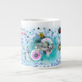 Taza De Café Gigante Feliz Navidad Viento Santa Claus Sock