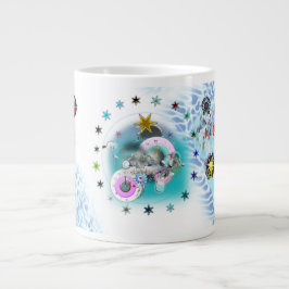 Taza De Café Gigante Feliz Navidad Viento Santa Claus Sock