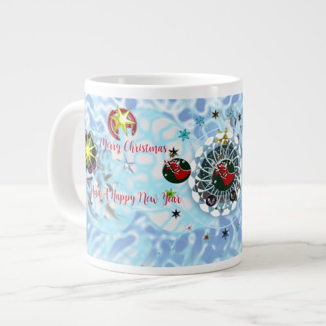 Taza De Café Gigante Feliz Navidad Viento Santa Claus Sock (Izquierda)