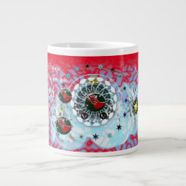 Taza De Café Gigante Feliz Navidad Viento Santa Claus Sock