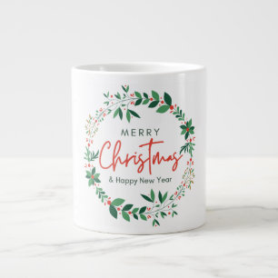 Taza De Café Gigante Feliz Navidad y feliz año nuevo Especialidad Mug