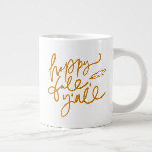 Taza De Café Gigante Feliz otoño