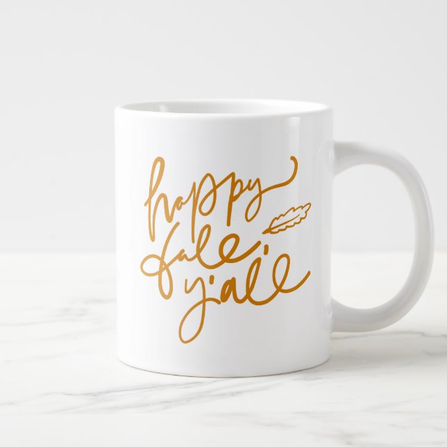 Taza De Café Gigante Feliz otoño (Derecha)