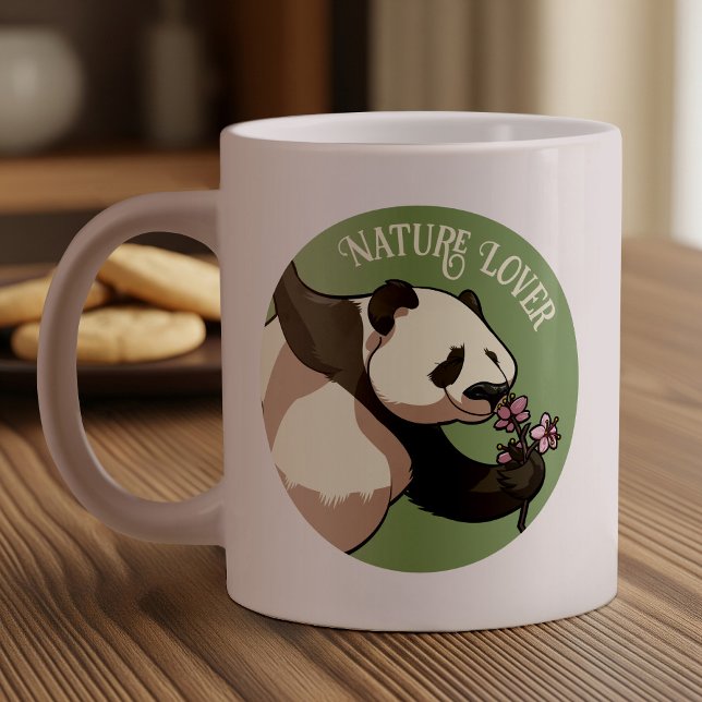 Taza De Café Gigante Feliz Panda Personalizado del amante de la natural (Subido por el creador)