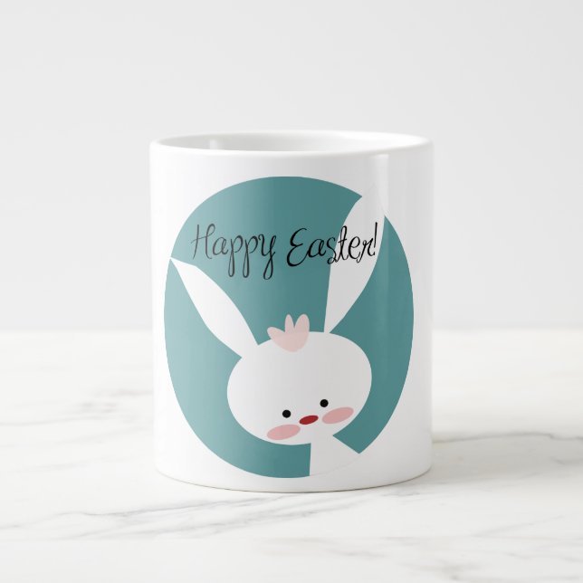 Taza De Café Gigante Feliz Pascua (Frente)
