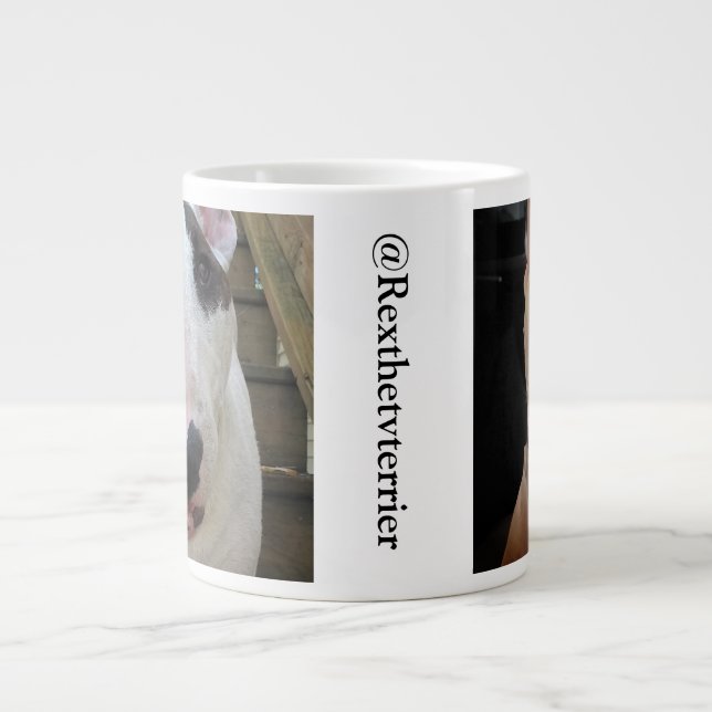 Taza De Café Gigante Feliz reunión de Rex (Frente)