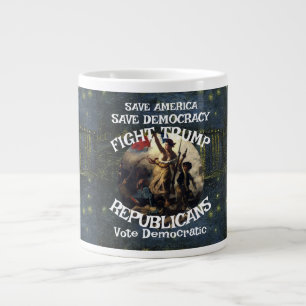 TAZA DE CAFÉ GIGANTE FEMA TSA TRUMPS FW CADUCADO VOTA CAMPAÑA ELECCIÓN