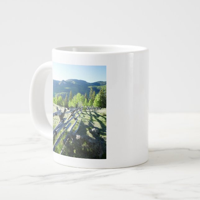 Taza De Café Gigante Fenceline de madera (Izquierda)