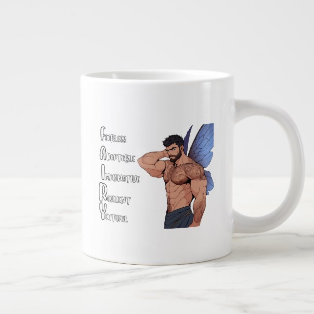 Taza De Café Gigante FERIA, Mugre Acróstica Muscular Masculino (Derecha)