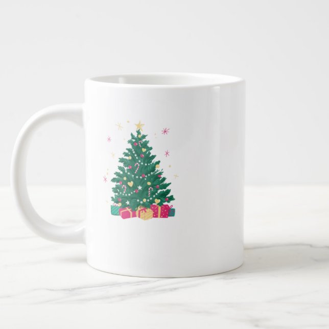 Taza De Café Gigante Festive Christmas Mug – Holiday Party Coffee & Coc (Izquierda)