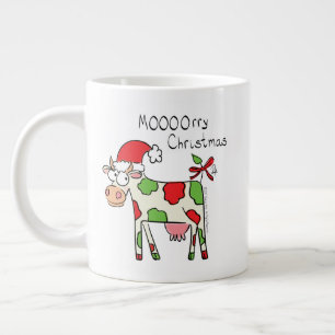 Taza De Café Gigante Festividad de Navidades Personalizados de vacas di