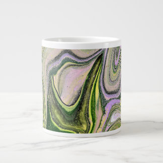Taza De Café Gigante Fiel Tuyo 1 Gratuito Verde Abstracto Mug